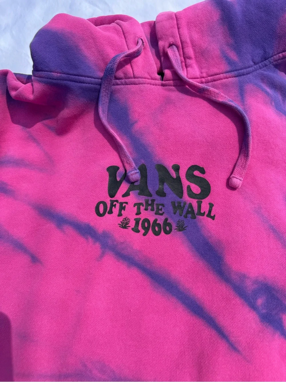 Vans Kids Pink and Navy Tie-Dye Sweatpants